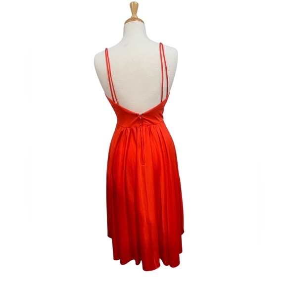 Vntg 70’s era orange dress with beaded details and strappy back - Picture 5 of 10